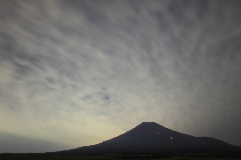 北富士演習場からの星景富士4