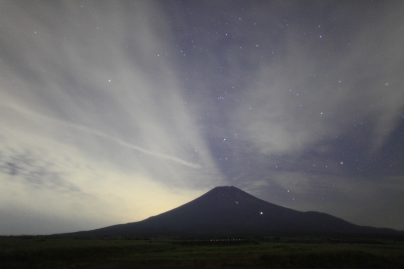 北富士演習場からの星景富士2