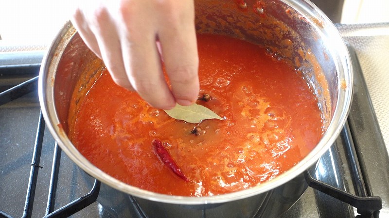 自家製トマトケチャップ作り方5_スパイス