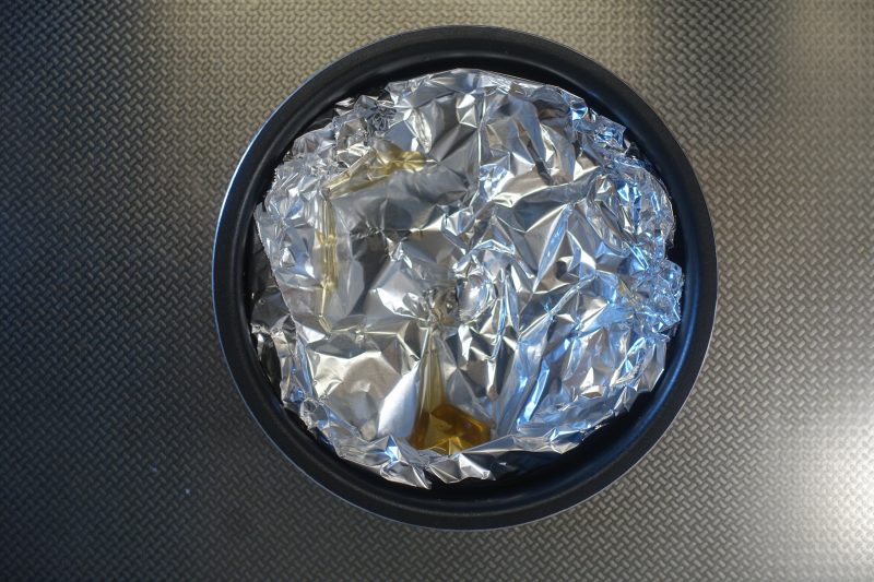 電気圧力鍋で黒豆煮の作り方5-1_落し蓋