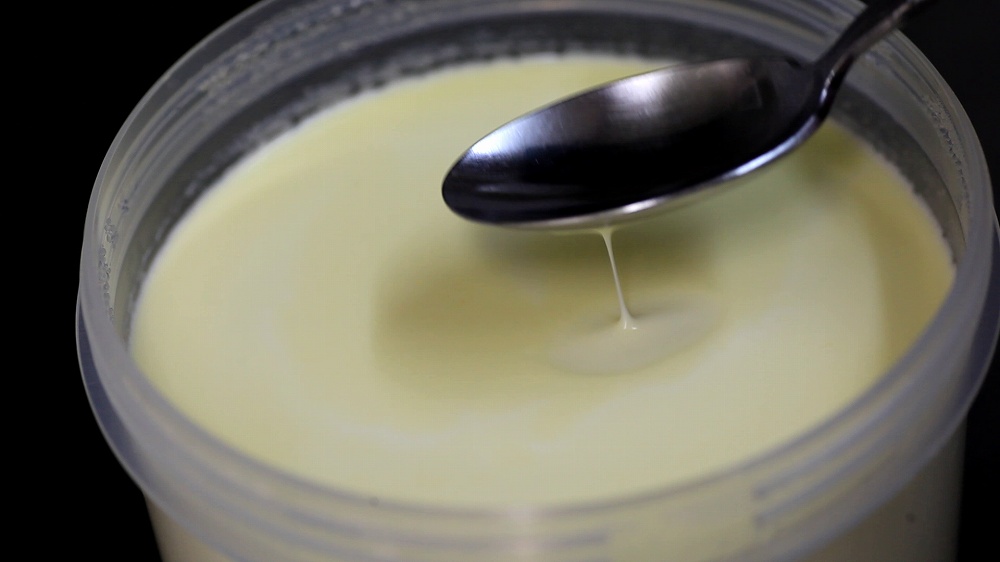 発酵バターの作り方2-5_発酵の粘り気