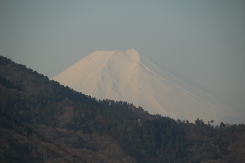 大月総合グランドからの富士山