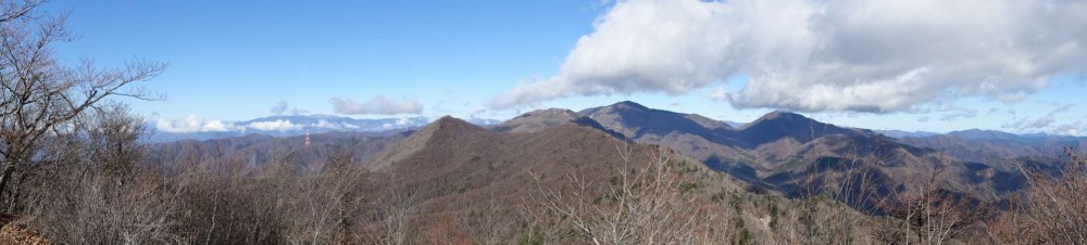 滝子山からのパノラマ写真(北側)