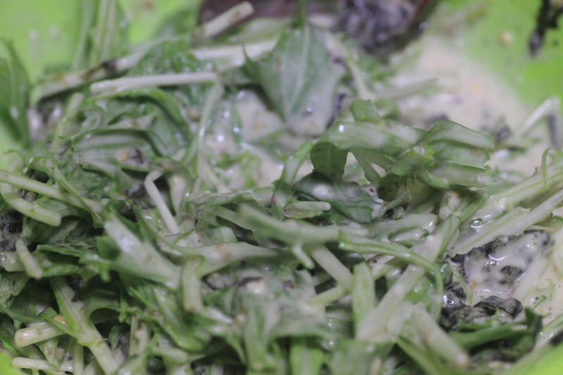 水菜と海苔のサクサク天ぷら_工程3