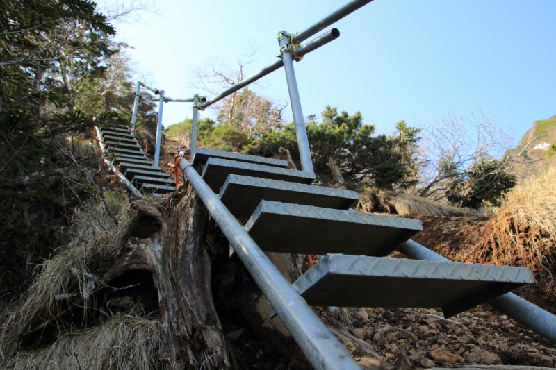 文三郎道の階段
