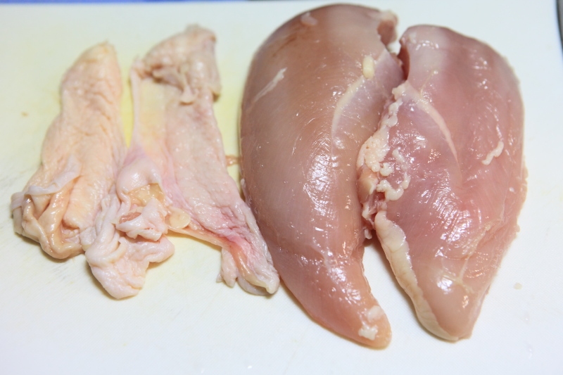 鶏胸肉の燻製鶏ハム_工程1