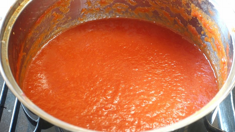 自家製トマトケチャップ作り方6_煮込み完了
