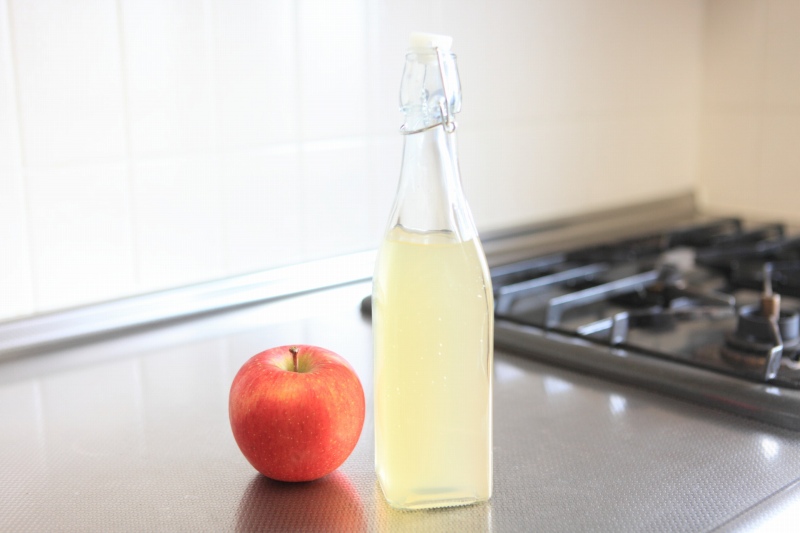 りんごだけでりんご酢の作り方10_りんご酢完成
