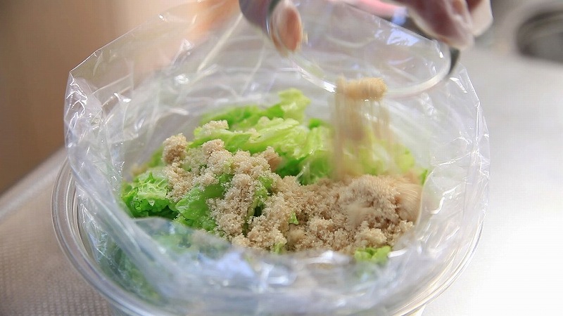 白菜の甘酢漬けの作り方5-3_三温糖