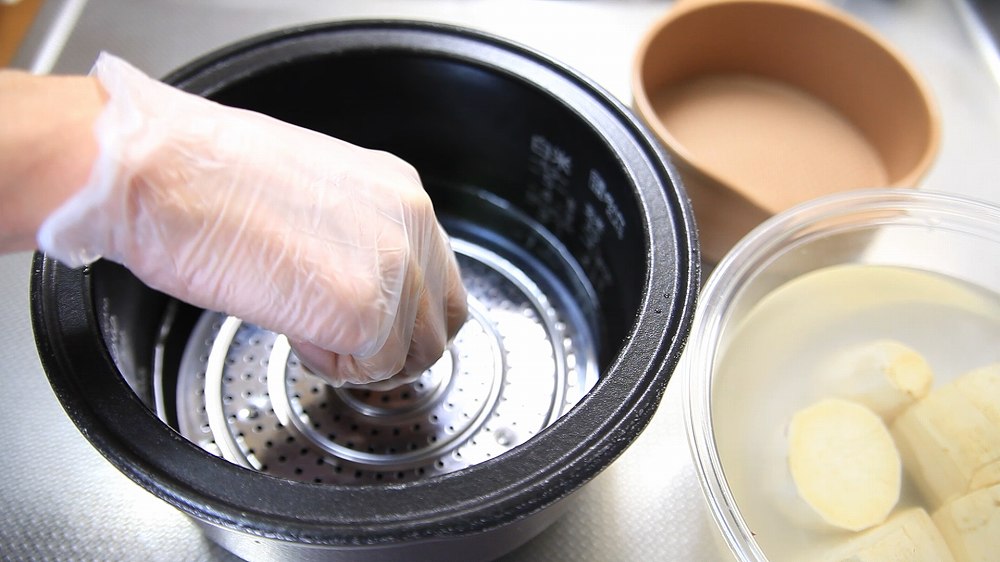 【蜜芋キャラメリゼ】極上の冷やし焼き芋の作り方4-2_蒸し台